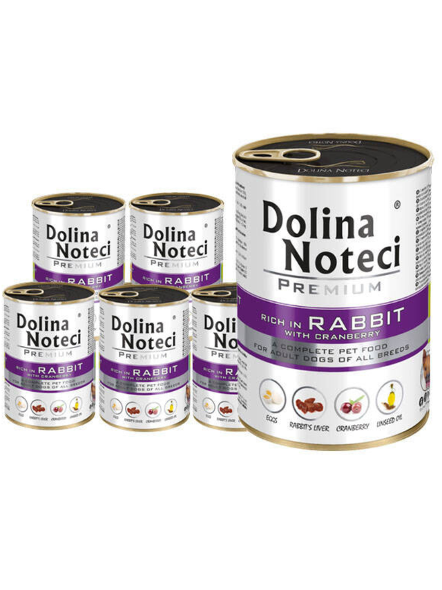Dolina Noteci Premium Królik z żurawiną 24x400g