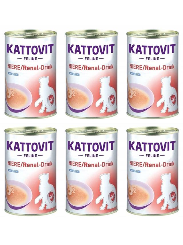 Kattovit Drink Niere/Renal kaczka 6x135ml puszka