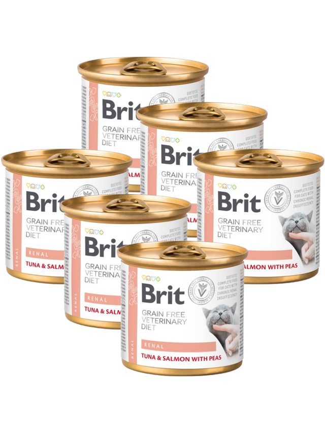 Brit gf veterinary diets cat Renal 6x200g