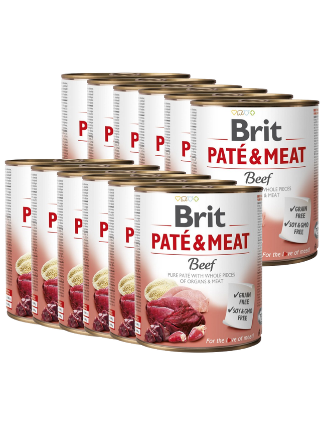 BRIT PATE & MEAT BEEF 12x800g