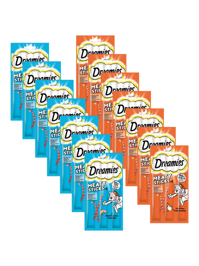 DREAMIES 14x30g – karma uzupełniająca dla dorosłych kotów Mix Smaków