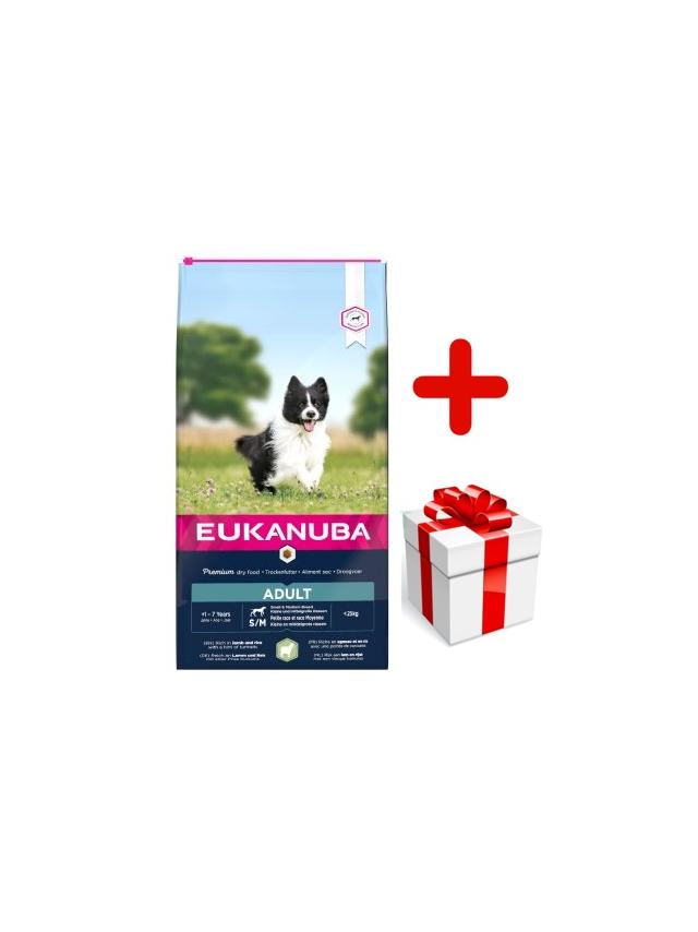Eukanuba adult small&medium breed rich In lamb & rice 12kg + niespodzianka dla psa GRATIS!