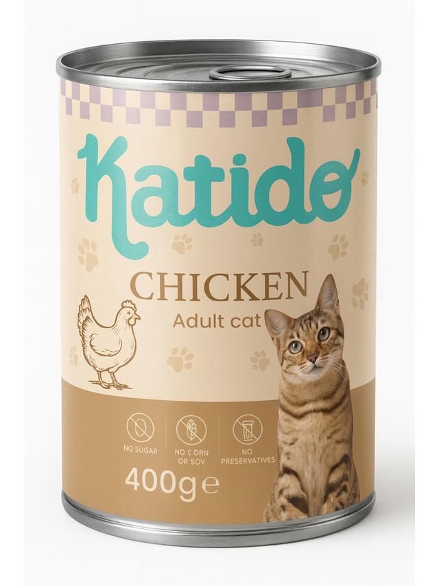 Katido Mokra karma dla kotów z Kurczakiem 400g