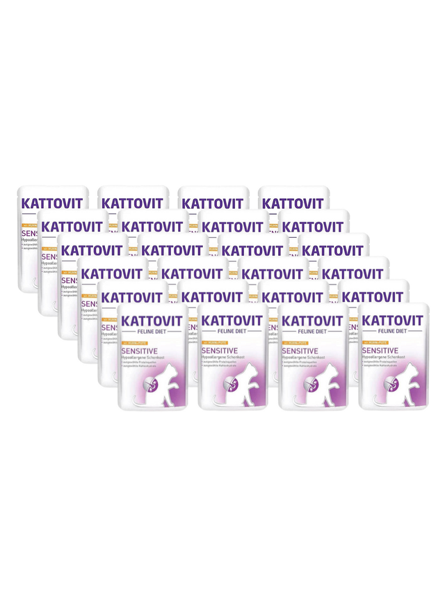 Kattovit Sensitive kurczak+indyk 24x85g saszetka