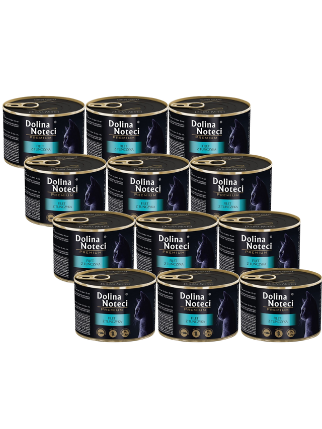 DOLINA NOTECI Premium dla kota filet z tuńczyka  12x185g