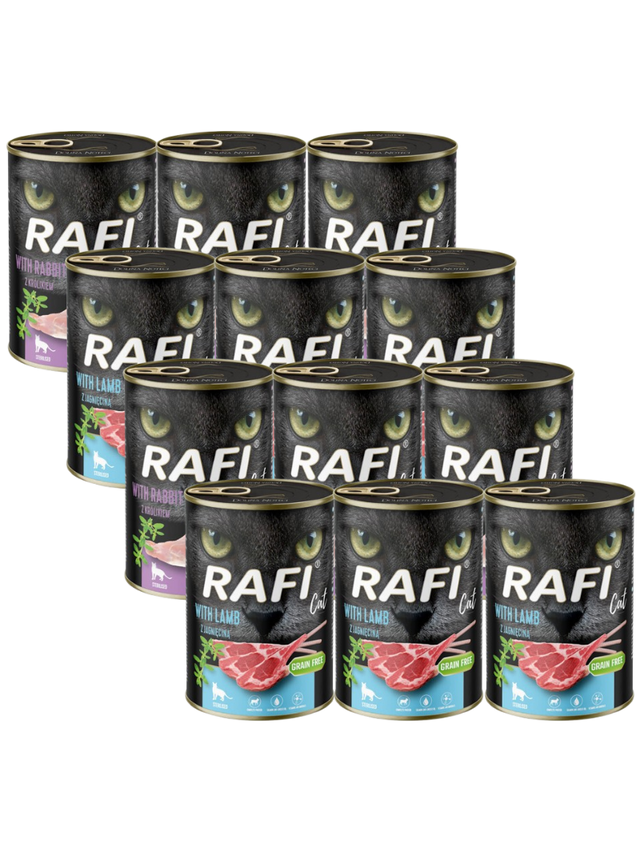 RAFI Cat Adult Sterilised Mix Smaków 12x400g