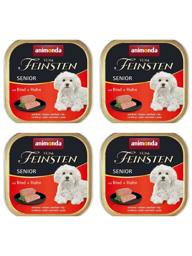 ANIMONDA Dog Vom Feinsten Senior smak: wołowina z kurczakiem 6 x 150g