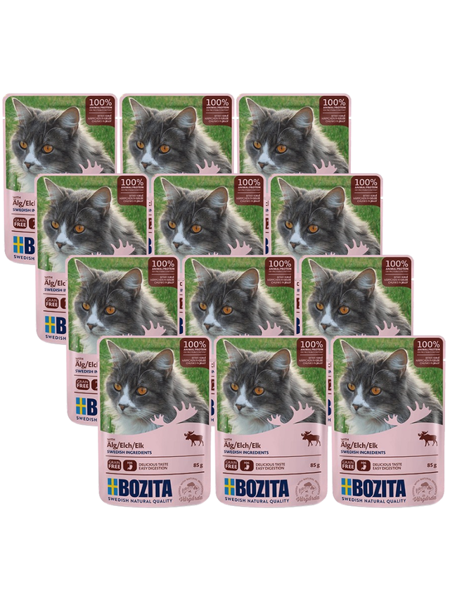 BOZITA Kawałki w galarecie z łosiem 12x85g