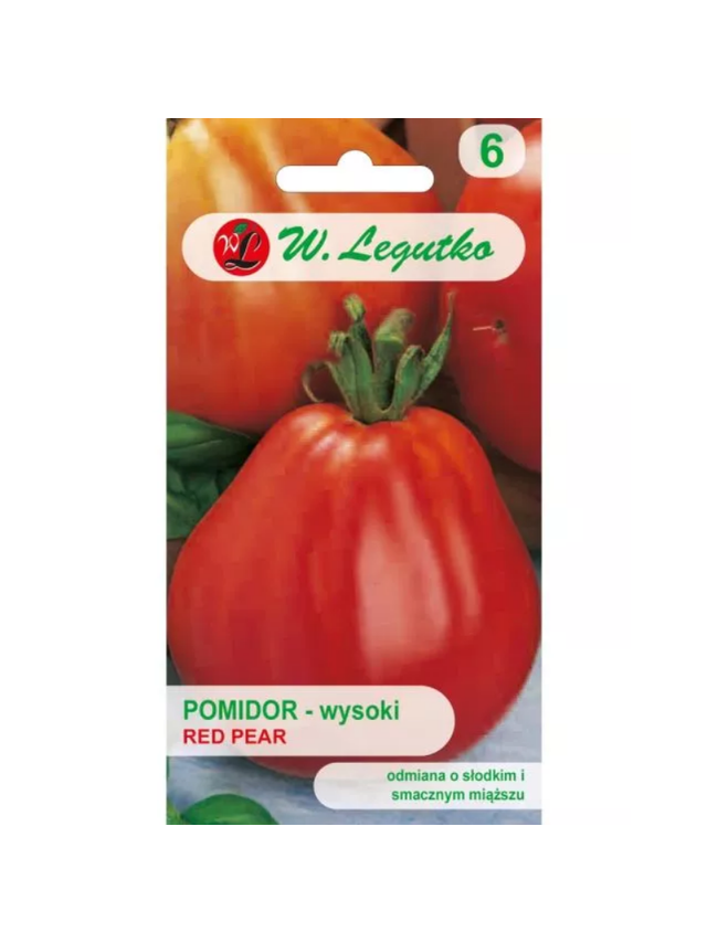 Pomidor gruntowy wysoki Red Pear - śr. wczesna
