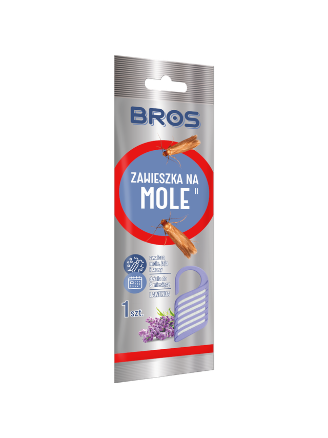 BROS Zawieszka na mole odzieżowe, ubraniowe lawendowa 1 szt.