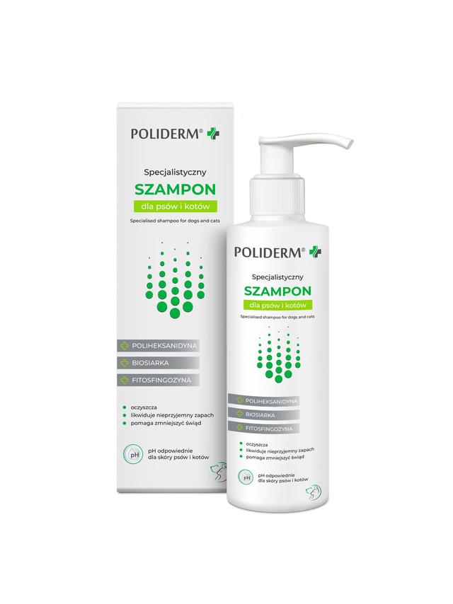JM SANTE Poliderm Szampon dla psów i kotów 250ml