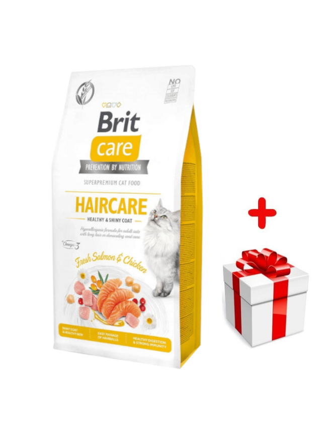 BRIT Care Cat  Grain-Free Haircare 400g + niespodzianka dla kota GRATIS!
