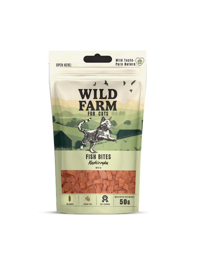 WILD FARM Kąski z rybą 50g przysmak dla kota